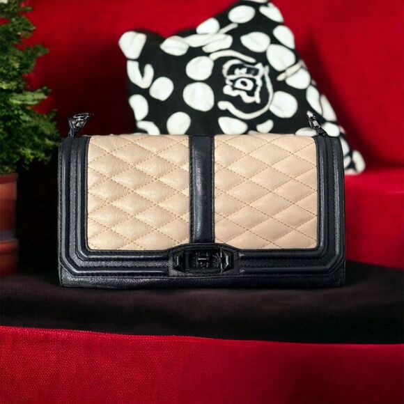 Rebecca Minkoff Quilted Love Clutch Shoulder Bag - New With Tag - Picture 1 of 12